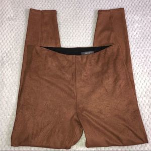 LYSSE Faux Suede Leggings, Brown, Medium